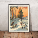 Affiche de voyage Vosges : Chemins de fer de l’Est par Louis Tauzin, 1912 