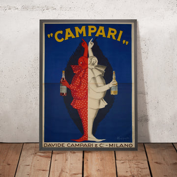 A framed image of Campari Vintage Aperitif Poster by Leonetto Cappiello, 1921