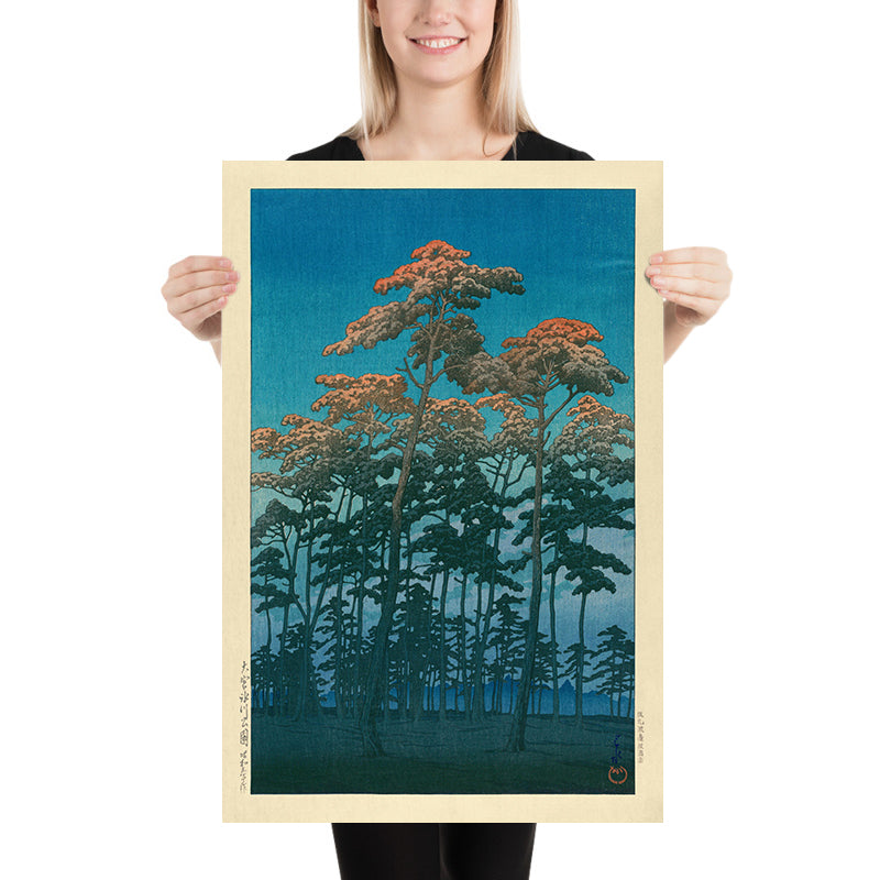 Parc Hikawa à Omiya par Hasui Kawase, 1935 