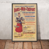 Le Tréport Reiseplakat: Chemins de Fer du Nord et de l’Ouest von Imp. Charles Verneau 