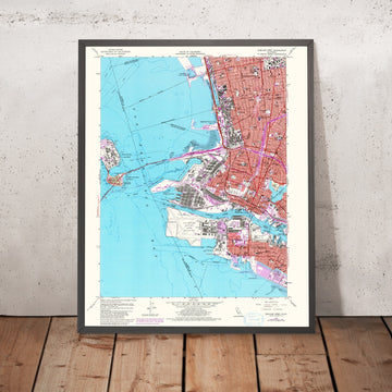 Old Map of Berkeley, California by USGS, 1959 – Oakland, Emeryville & San Francisco Bay
