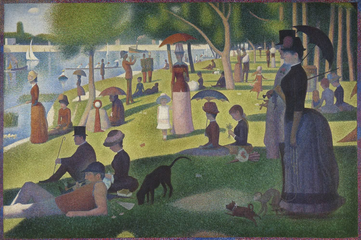 A Sunday Afternoon on the Island of La Grande Jatte by Seurat, 1884