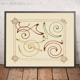 Abstract Design Based on Arabesques by Alphonse Mucha, 1900
