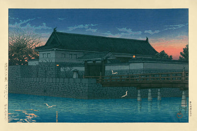 Hirakawa Gateway by Hasui Kawase, 1935