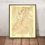 Old Map of Potomac, Maryland by USGS, 1951 – Rockville, Great Falls Park & C&O Canal