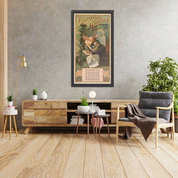 A framed image of Gottfried Krueger Brewing Co. Vintage Beer Poster by Henry Jerome Schile, 1891