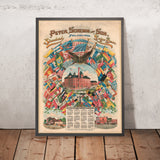 Peter Schemm and Son Vintage Lager Beer Poster, 1901