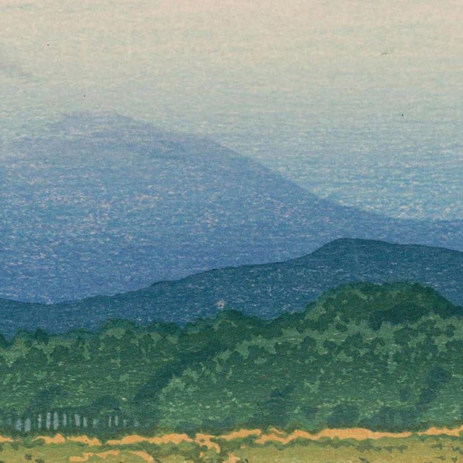 Mt. Fuji from Banyu River by Hasui Kawase, 1935