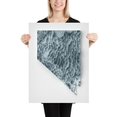 Nevada Topografische 3D-Reliefkarte 