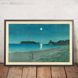 Playa Shichiri en Soshu por Hasui Kawase, 1935 