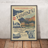 Affiche de voyage Saint-Christau : Chemins de fer d’Orléans et du Midi par H. Poublan 