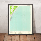 Old Map of Pawleys Island, South Carolina by USGS, 1942 – Long Bay & Atlantic Coast