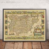 Old Camino de Santiago Route Map by The Unique Maps Co & Jansson: Spain, Portugal, Pyrenees, Camino Francés