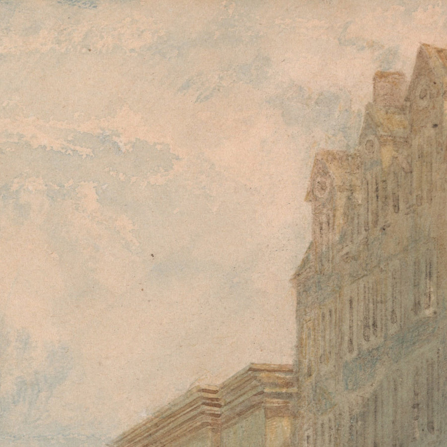 High Street, Edimburgo por Turner, 1818 