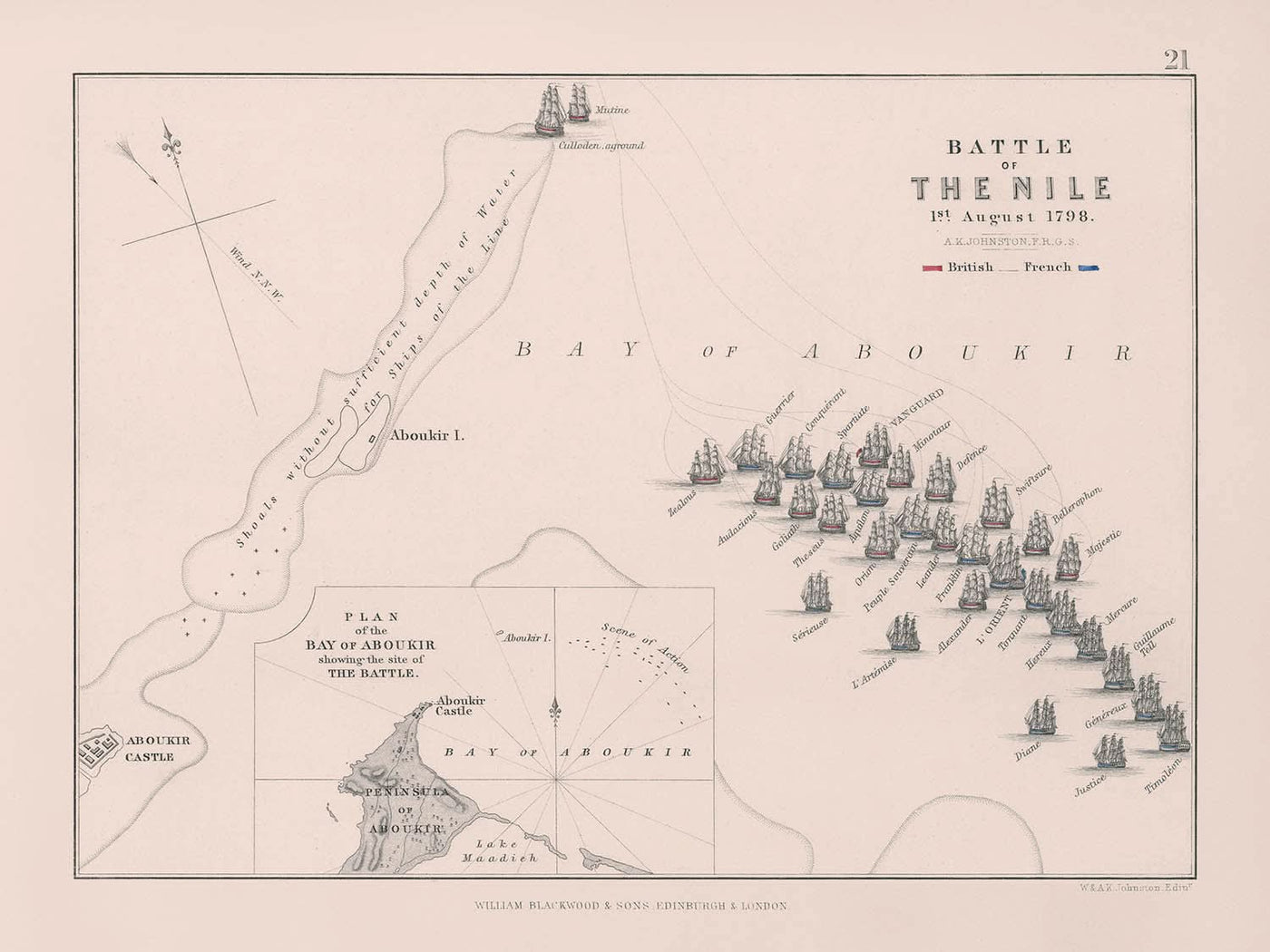 Battle of the Nile, 1 August 1798: French vs. British Navy, Napoleonic Wars