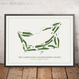 El Carnoustie Championship Course: Mapa moderno del campo de golf 