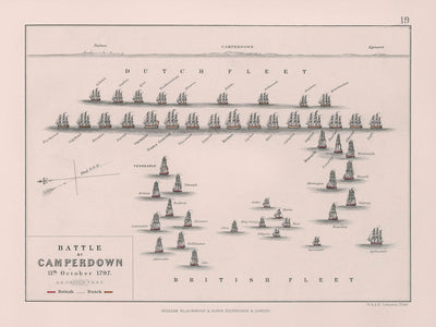 Battle of Camperdown by AK Johnston, 1797: French Revolutionary War, Batavia