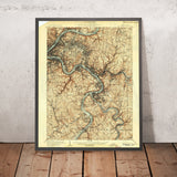 Old Map of Pittsburgh, Pennsylvania by USGS, 1904 – McKeesport, Homestead & Monongahela River