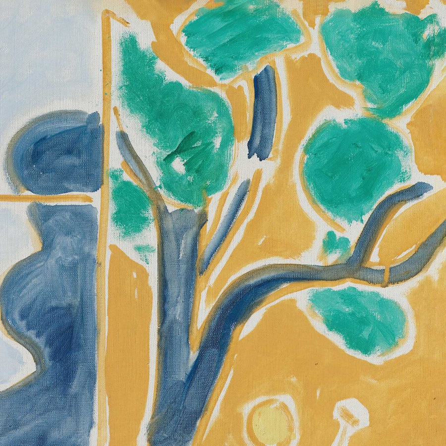 Zwei kleine Mädchen, gelber und roter Hintergrund (Two little girls, yellow and red background) von Henri Matisse, 1947 