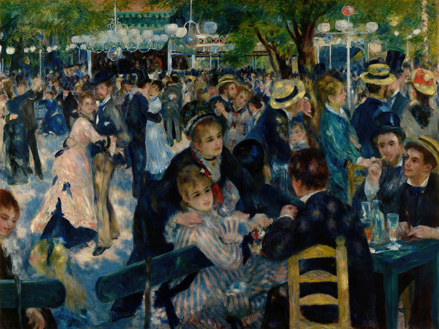 Danza al Le Moulin de la Galette di Pierre-Auguste Renoir 1876 