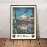 Reiseposter Mount St. Helens: Northern Pacific North Coast Limited von Gustav Wilhelm Krollmann, 1920 