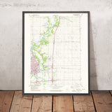 Old Map of Ames, Iowa by USGS, 1975 – Iowa State University & Milford