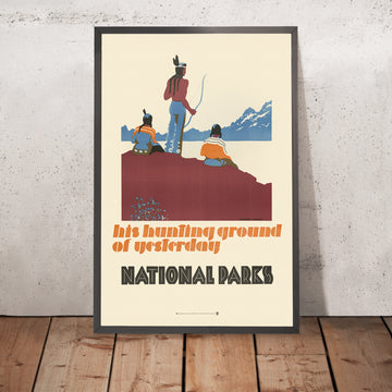 A framed image of 