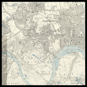 An old Ordnance Survey map of Chiswick