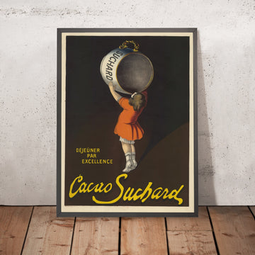 A framed image of Suchard Vintage Cocoa Poster by Leonetto Cappiello, 1911