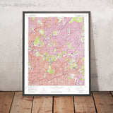 Old Map of Decatur, Georgia by USGS, 1954 – Atlanta, Emory University & Stone Mountain