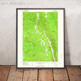 Old Map of Killington, Vermont by USGS, 1961 – Pico Peak & Green Mountain National Forest