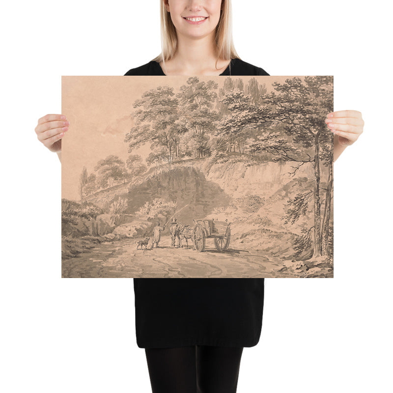 Uomo con Cavallo e Carro che Entra in una Cava di Turner, 1797 