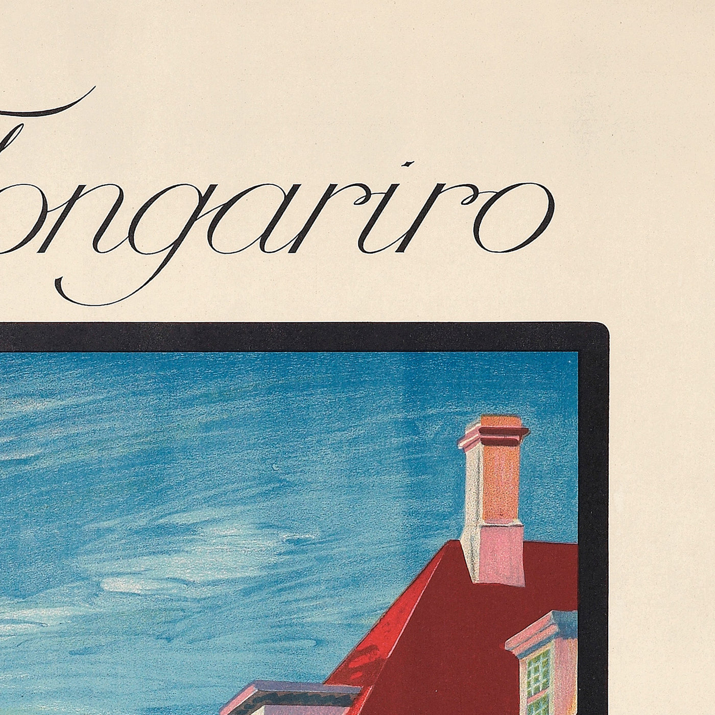 New Zealand Travel Poster: Chateau Tongariro by New Zealand Railways Studios, 1932