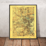Old Map of Boston, Massachusetts, 1903 by USGS – Back Bay, Beacon Hill & Lexington