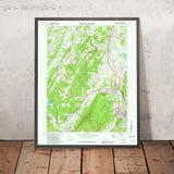 Old Map of Bedford, Pennsylvania by USGS, 1971 – Raystown Lake, Manns Choice & Blue Knob