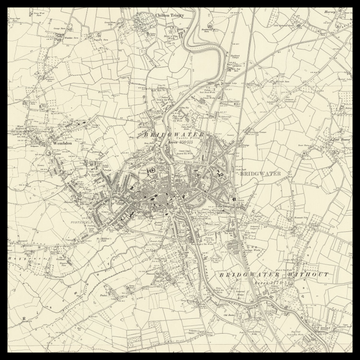 Une ancienne carte Ordnance Survey de Bridgwater