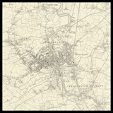 Personalised Old Map of Bridgwater