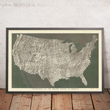 Topografía de los Estados Unidos de América por Yaggy, 1893 