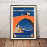 Mediterrane Reiseposter: Unsere Mittelmeer-Kreuzfahrten 