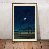 Lune d'hiver sur la plaine de Toyama par Hasui Kawase, 1931 