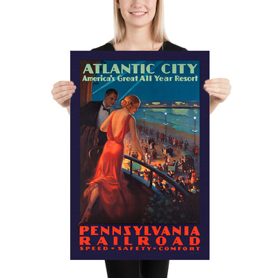 Atlantic City Travel Poster: America’s Great All Year Resort by Edward Mason Eggleston, 1910