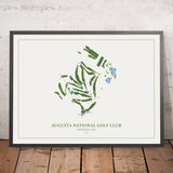 Augusta National Golf Club: Modern Golf Course Map