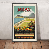 Affiche de voyage Bray : pour de meilleures vacances, découvrez d’abord l’Irlande 