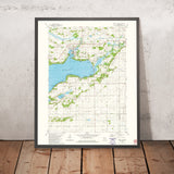 Map of Green Lake, Wisconsin by USGS, 1980 – Berlin, Brooklyn & Lake Puckaway