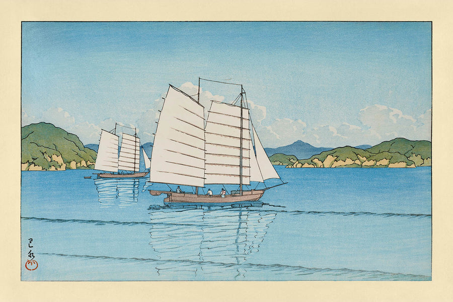 Mer Intérieure par Hasui Kawase, 1952 