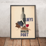 Gilbey’s Invalid Port Vintage Port Poster by Edward McKnight Kauffer, 1933
