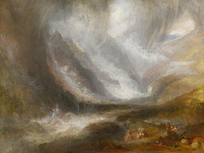 Valley of Aosta: Snowstorm, Avalanche and Thunderstorm by Turner, 1836
