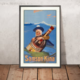 Samson Kina Vintage Drinks Advertising Poster by J.L. Goffart, 1914