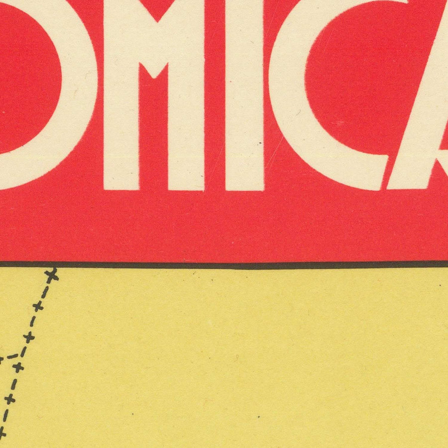 Alte Karte von Italienisch-Ostafrika (Äthiopien und Somalia) von Kalchschmidt, 1936: Addis Abeba, Mogadischu, Kolonialismus 