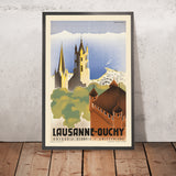 Lausanner Reiseposter: Ouchy von Vera Hirzel 